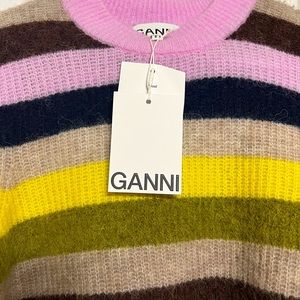 Ganni wool multicoloured sweater, new with tags